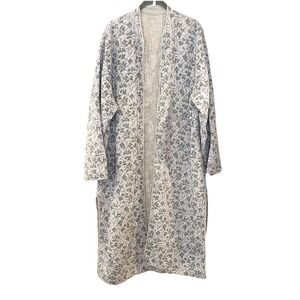 Womens Reversible Cotton Quilted Kamanthe Jacket/Duster/Robe Cottagecore M/L